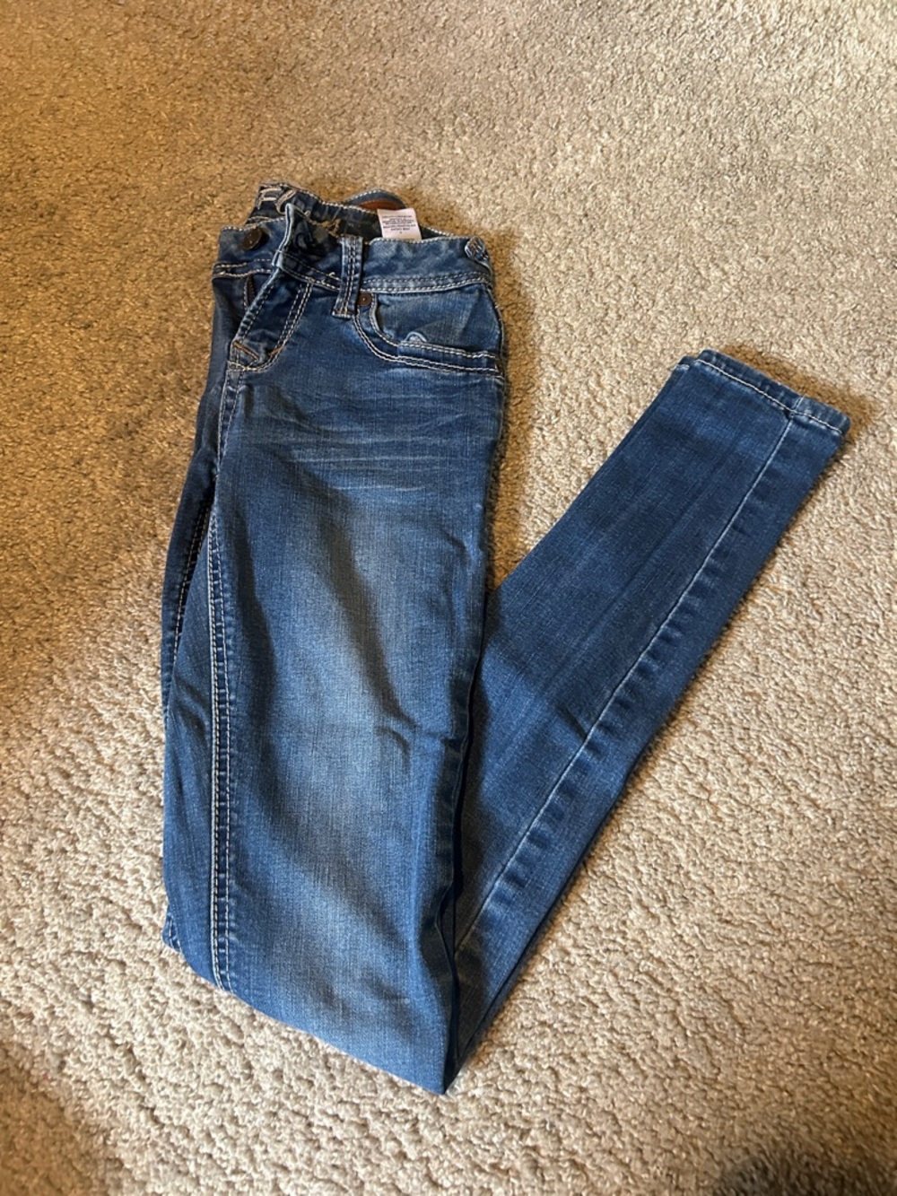 Wallflower Medium Wash Skinny Jeans - Blue